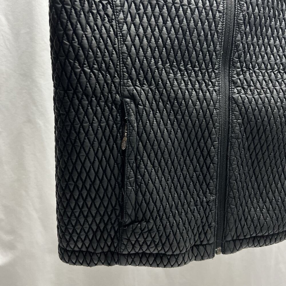 Columbia Women's Vest Black Faux Fur Collar Micro Quilted Full Zip Size Medium - Picture 2 of 11